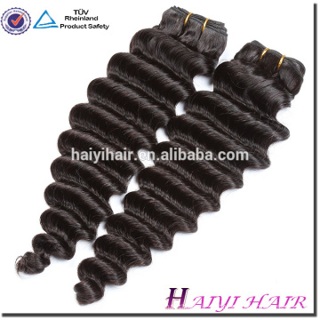 Cheveux humains noirs naturels d&#39;assurance de commerce de grands stocks 8A 9A 10A